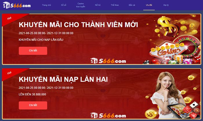 khuyến mãi nạp tiền s666 bao nhiêu