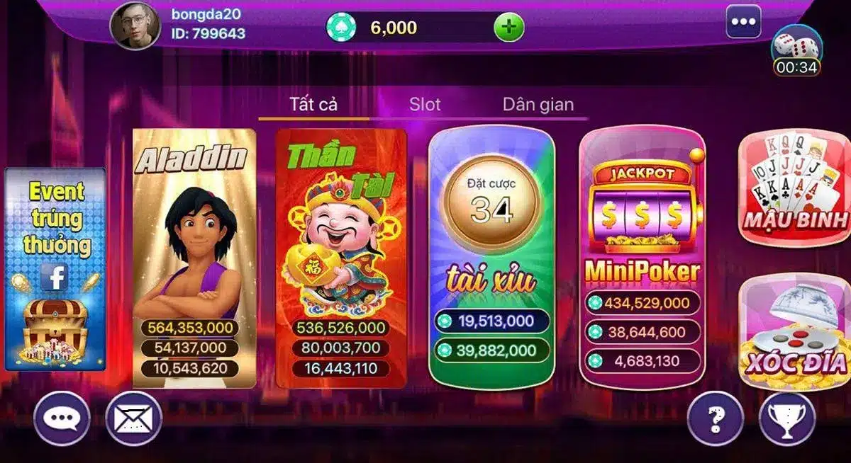 Tải game tứ quý Át đổi thưởng